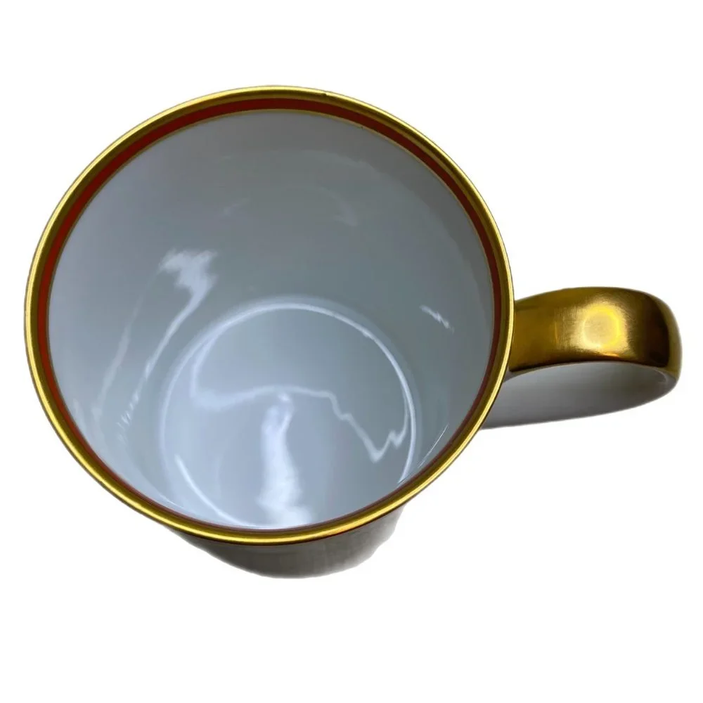 Fitz and Floyd Christmas Holly Mugs Lot of 4 - Picture 5 of 7